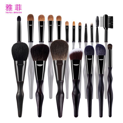ซื้อ 18pcs สีผมธรรมชาติ สีผมขนาดใหญ่ ชุดแปรงเครื่องสําอาง การผลิตออนไลน์