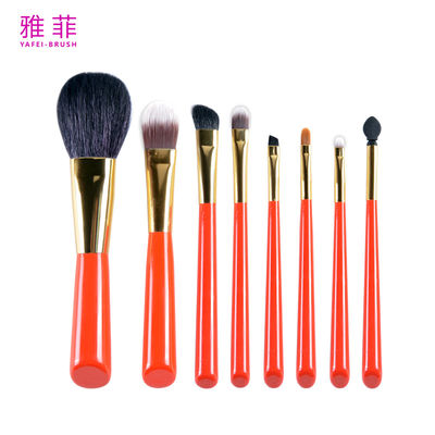 ซื้อ 137A10908 เครื่องแปรงแต่งหน้ามือไม้ ชุดเล็ก 8PCS ชุดแปรงแต่งหน้าพกพา การผลิตออนไลน์