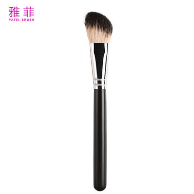 A28 SGS สีผมแพะ Fine Contour Makeup Brush ด้วยเส้นขัดทองแดงเรียบ