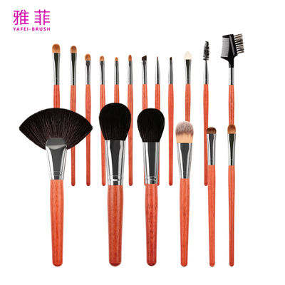 152A124218 เครื่องแปรงแต่งหน้ามืออาชีพพรีเมี่ยม 18 ชิ้น พร้อมถุงเก็บ