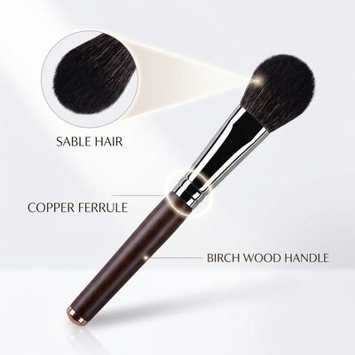 เครื่องแปรงเครื่องสําอาง สตั๊ดลิ้นกลางทรงคลาสสิค สีขนหางคาว สีขนผสม